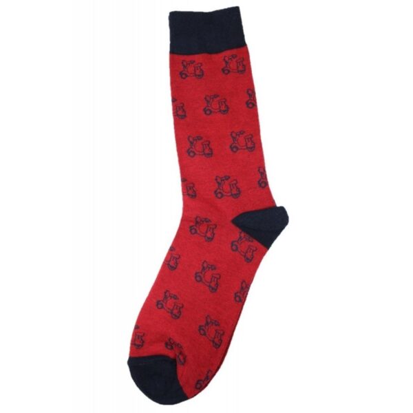 calcetines logo rojo marino 2