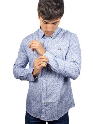 Camisa estampado floral azul