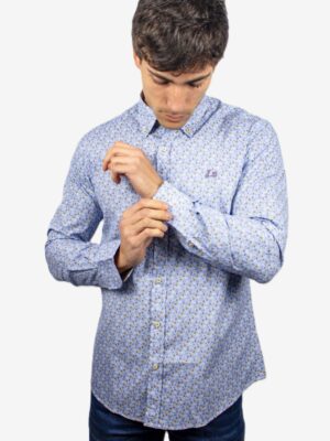 Camisa estampado floral azul
