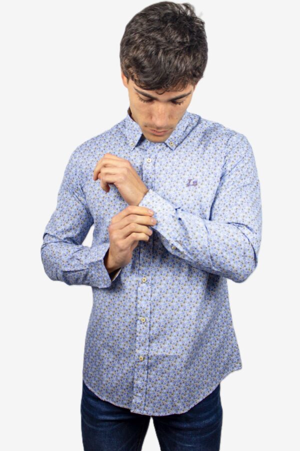 Camisa estampado floral azul