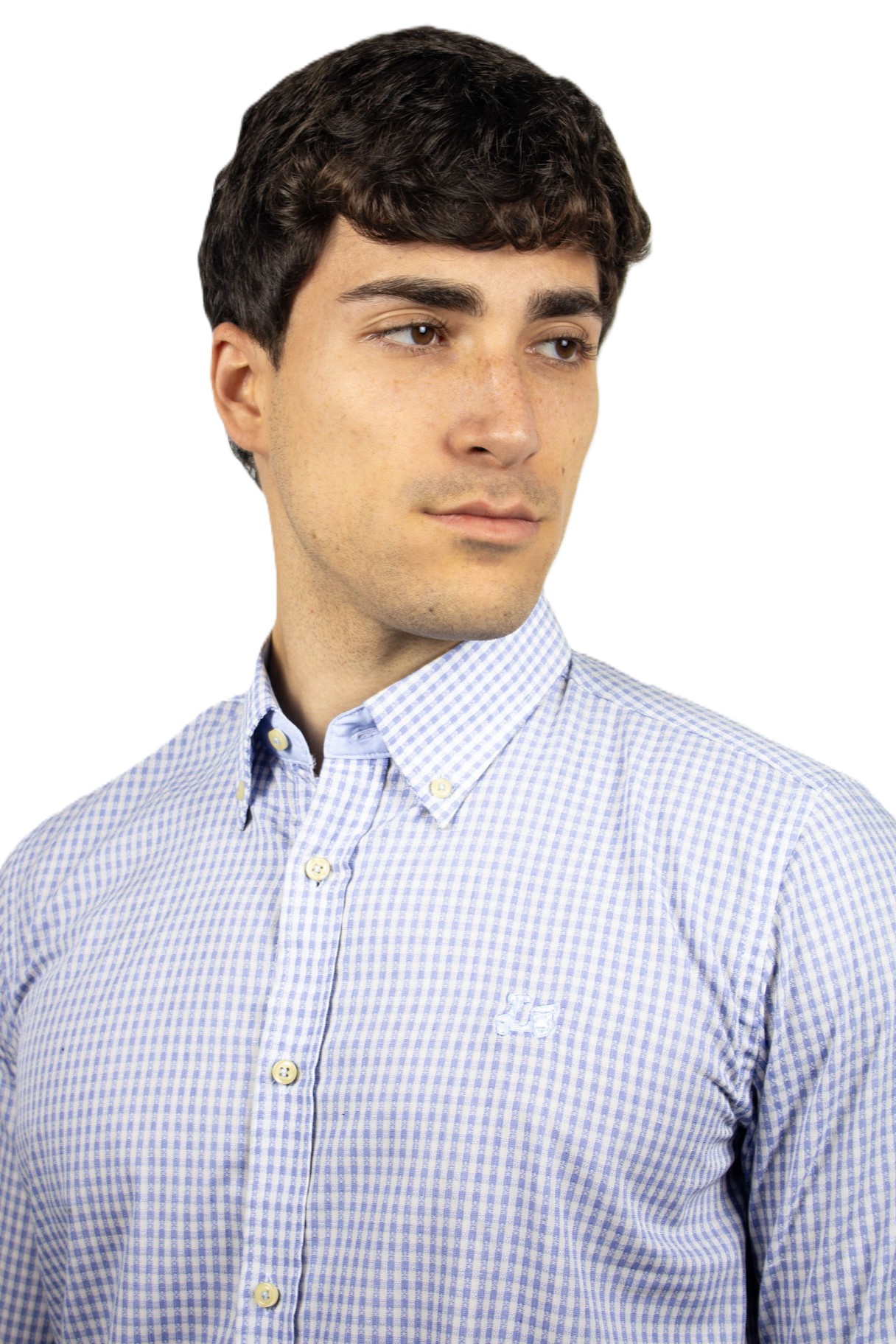 Camisa de cuadros azules 1 Camisa de cuadros azules