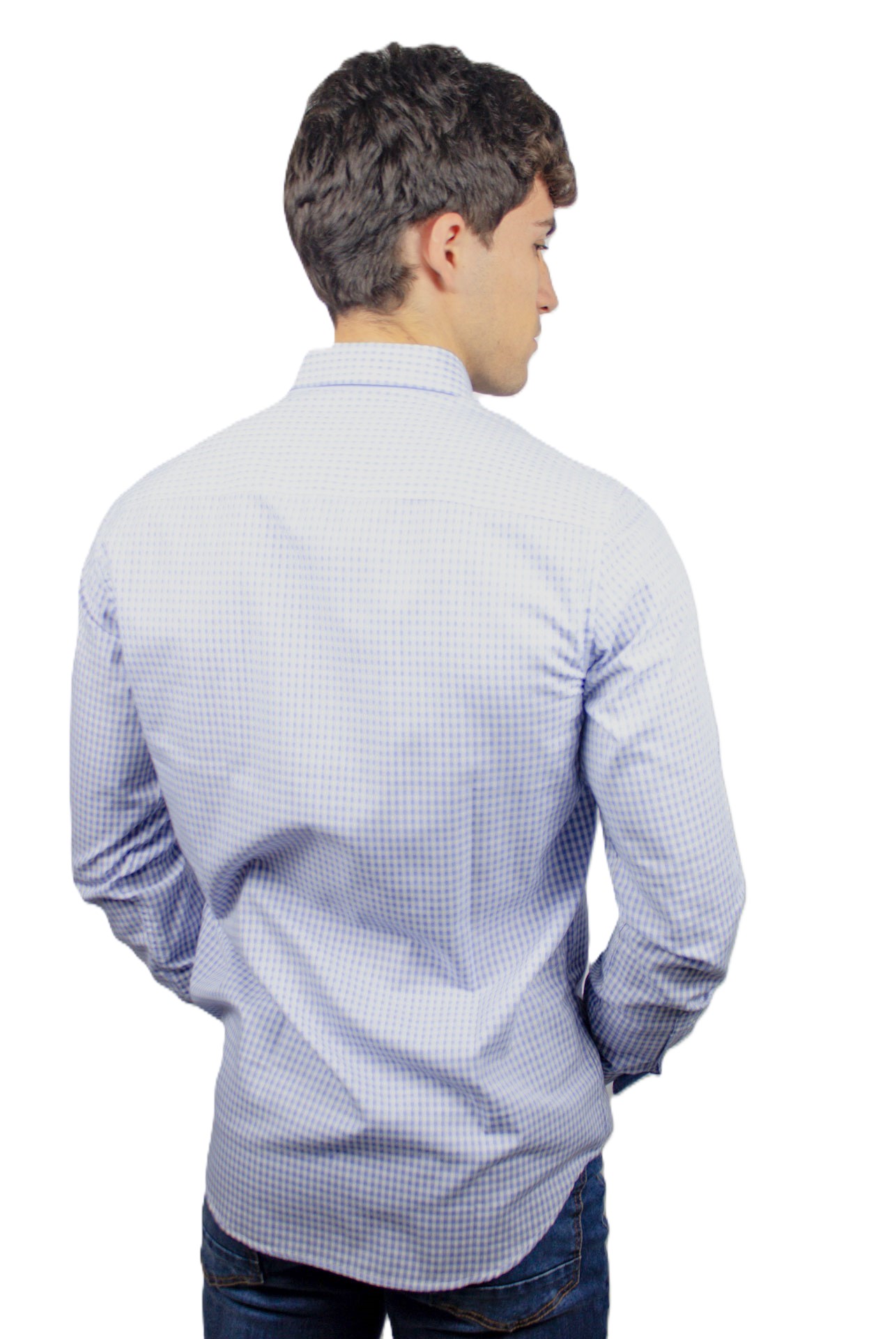 Camisa de cuadros azules 3 Camisa de cuadros azules - Imagen 3