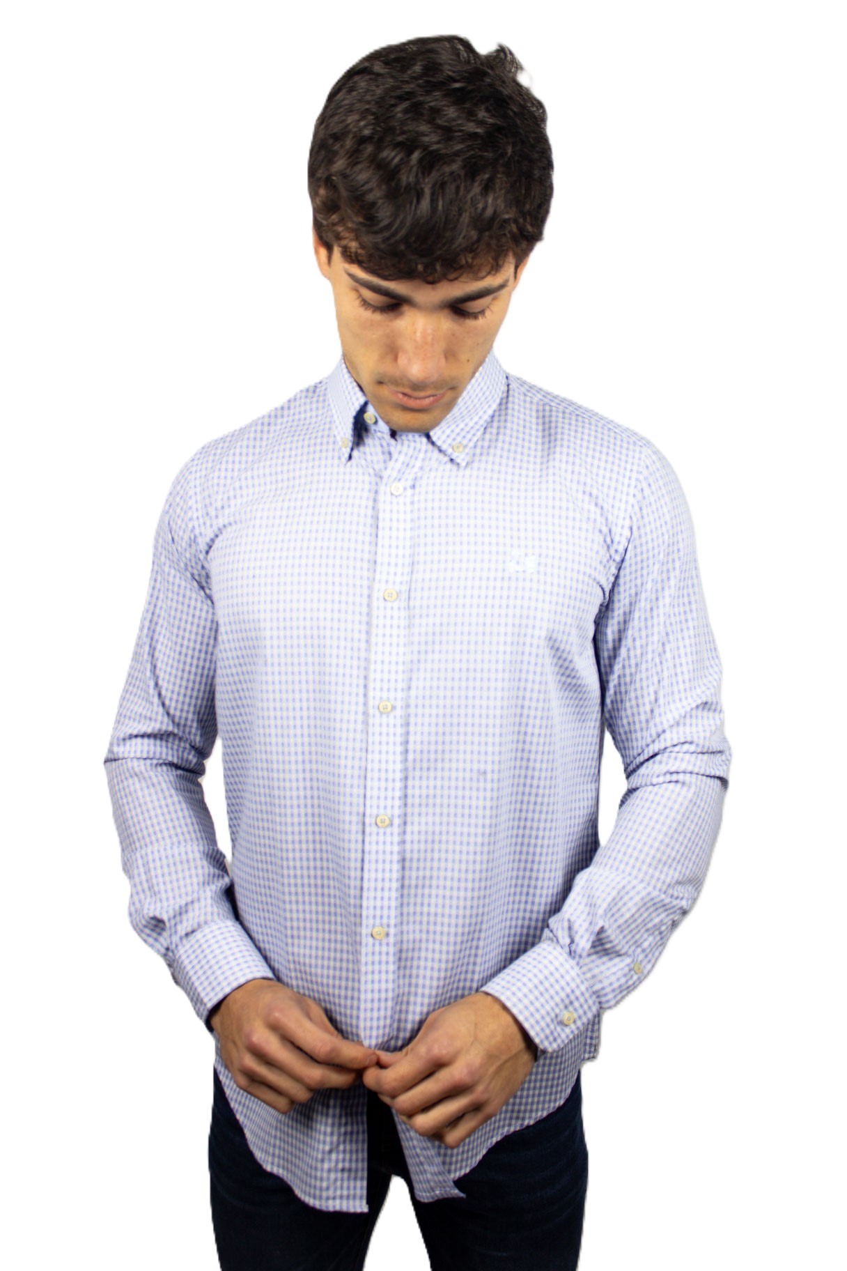 Camisa de cuadros azules 4 Camisa de cuadros azules - Imagen 4
