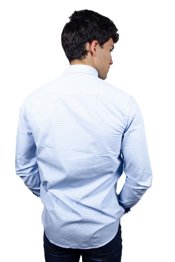 Camisa celeste de topitos - Imagen 3