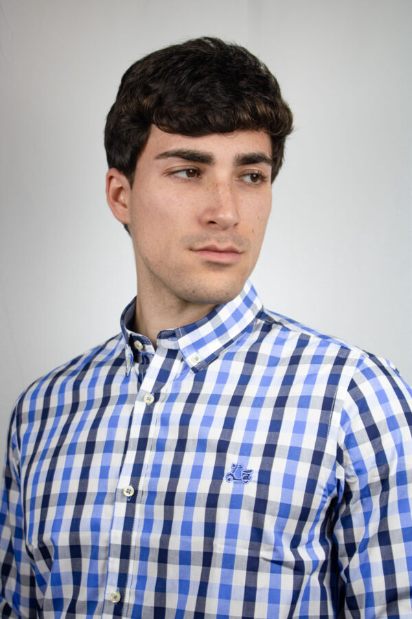 Camisa de cuadros azules - Imagen 2