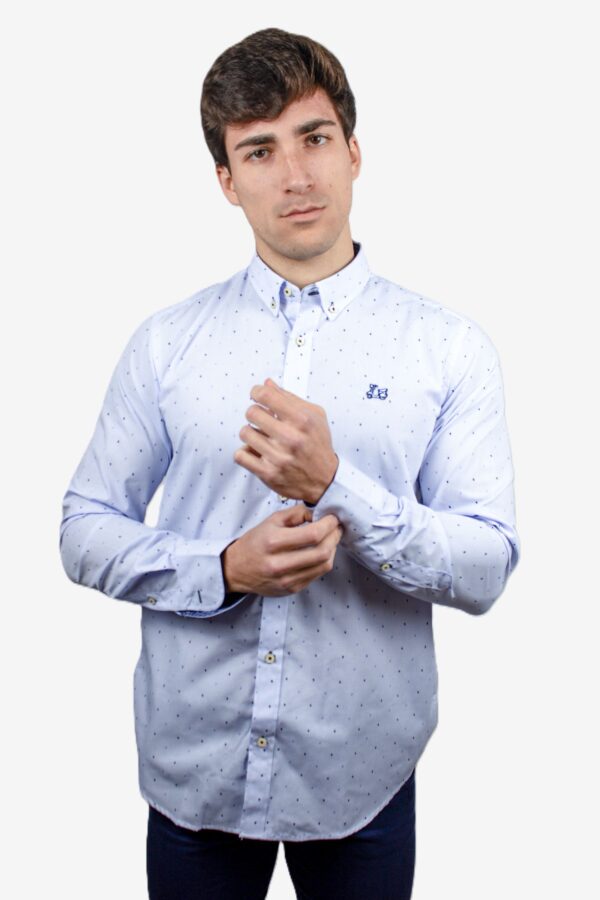 Camisa estructura estampado cachemir