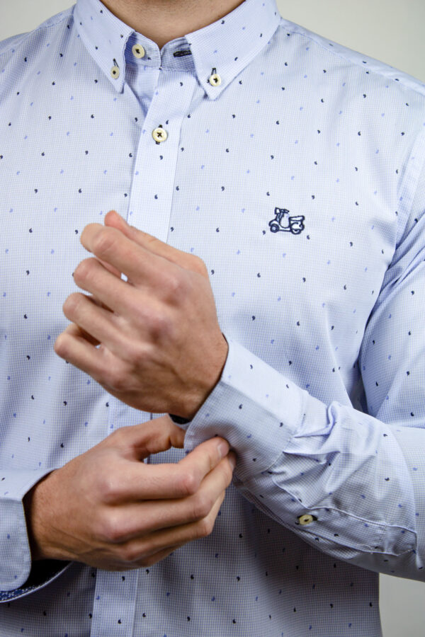 Camisa estructura estampado cachemir - Imagen 2