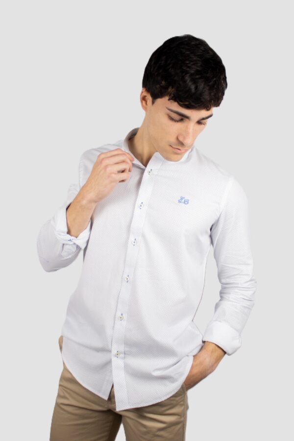 Camisa Estampada Cuello mao