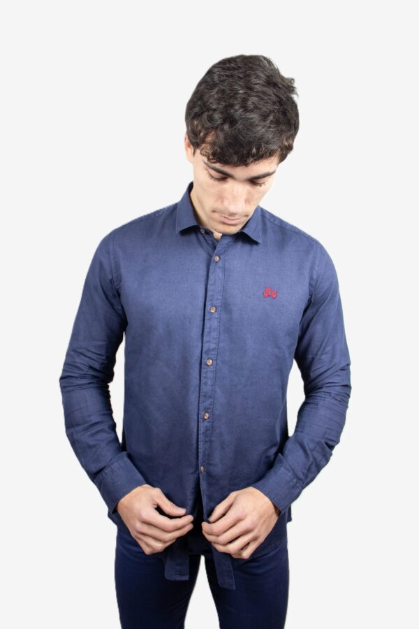 Camisa de lino básica cuello italiano [+8 colores] - Imagen 14