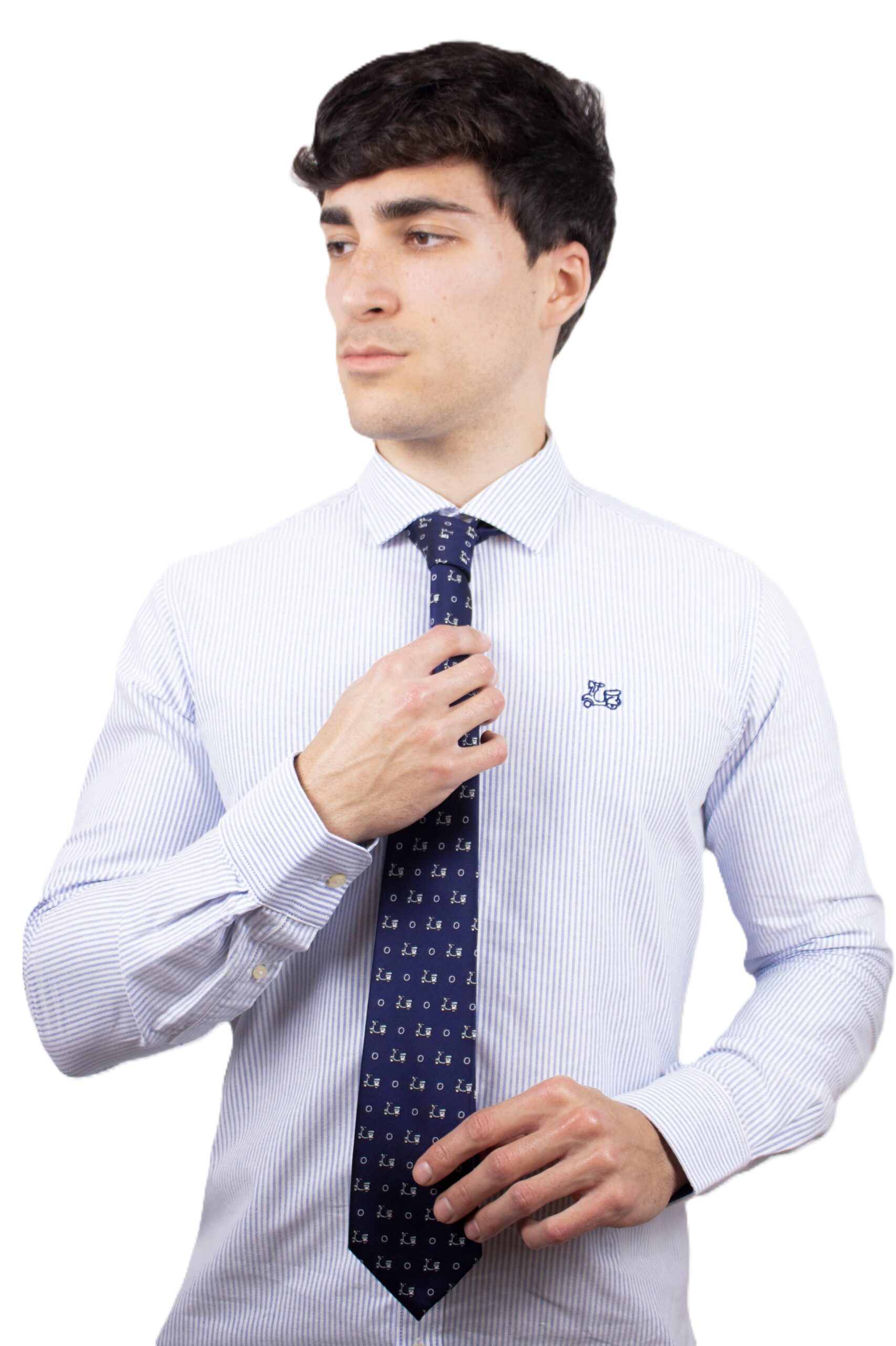 Camisa Rayas celeste 1 Camisa Rayas celeste