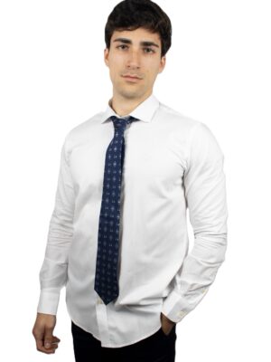 Camisa Blanca cuello italiano