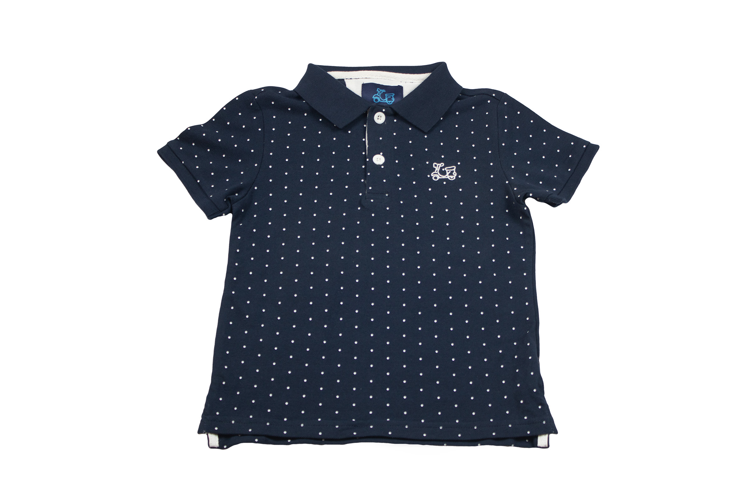 Polo piqué de niño estampado topitos 3 Polo piqué de niño estampado topitos - Imagen 3